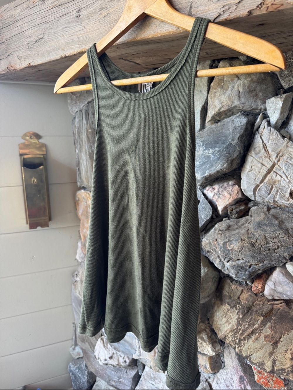 Free People Boho Ribbed A-Line Racerback Tank Women’s Small - Picture 4 of 14